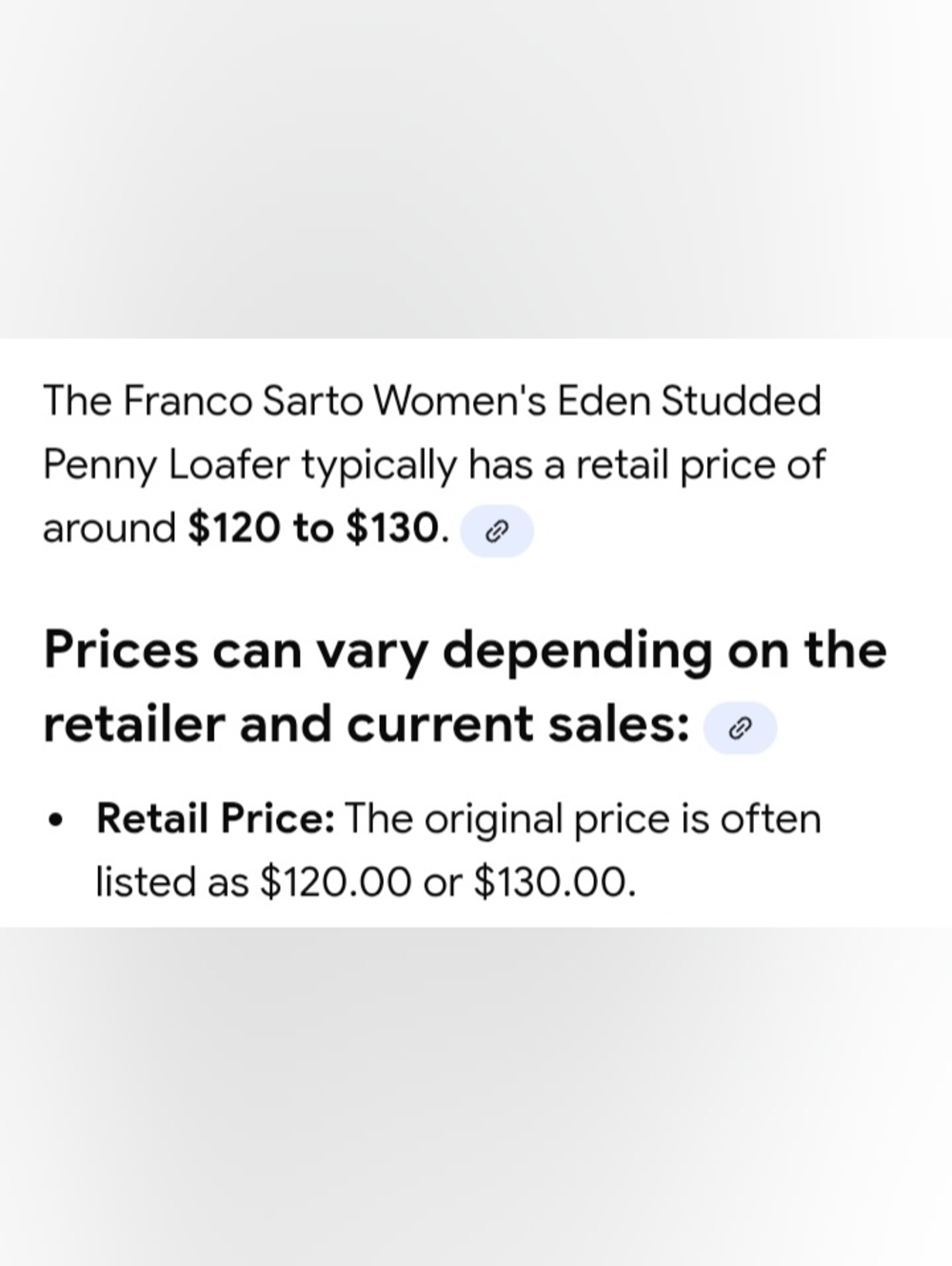 The Franco Sarto Women's Eden Black Patent Studded Penny Loafers - Picture 10 of 10